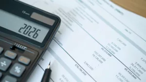 Un salarié qui calcule son indexation salariale 2026, suite aux dernières nouveautés d’augmentation.